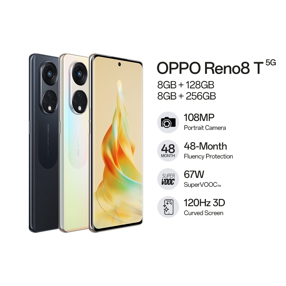 OPPO RENO 8T 5G 8/128GB Garansi Resmi Harga  3,799,000 Ringgit*Penghantaran Percuma