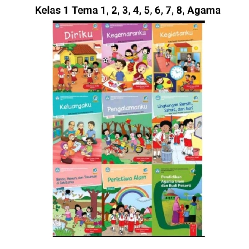 Jual Buku Paket Kelas 1 Sd Tema Dan Agama Kurikulum 2013 Terbaru - Oct ...