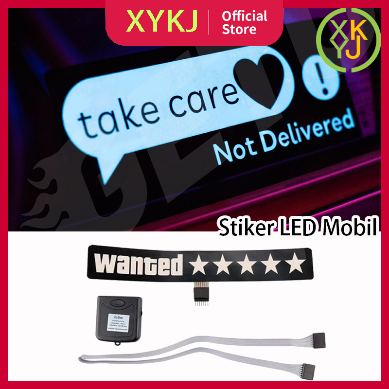 Stiker LED Mobil Wanted & Take Care Not Delivered Nyala Lampu Mobil Universal Interior Mobil Harga 57,999 Ringgit*Penghantaran Percuma