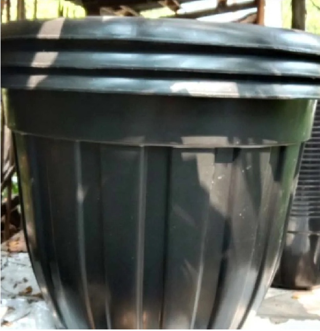 6 Pot besar gloria warna hitam ukuran 50 cm / Pot warna hitam ukuran 60 cm / Tatakan pot besar