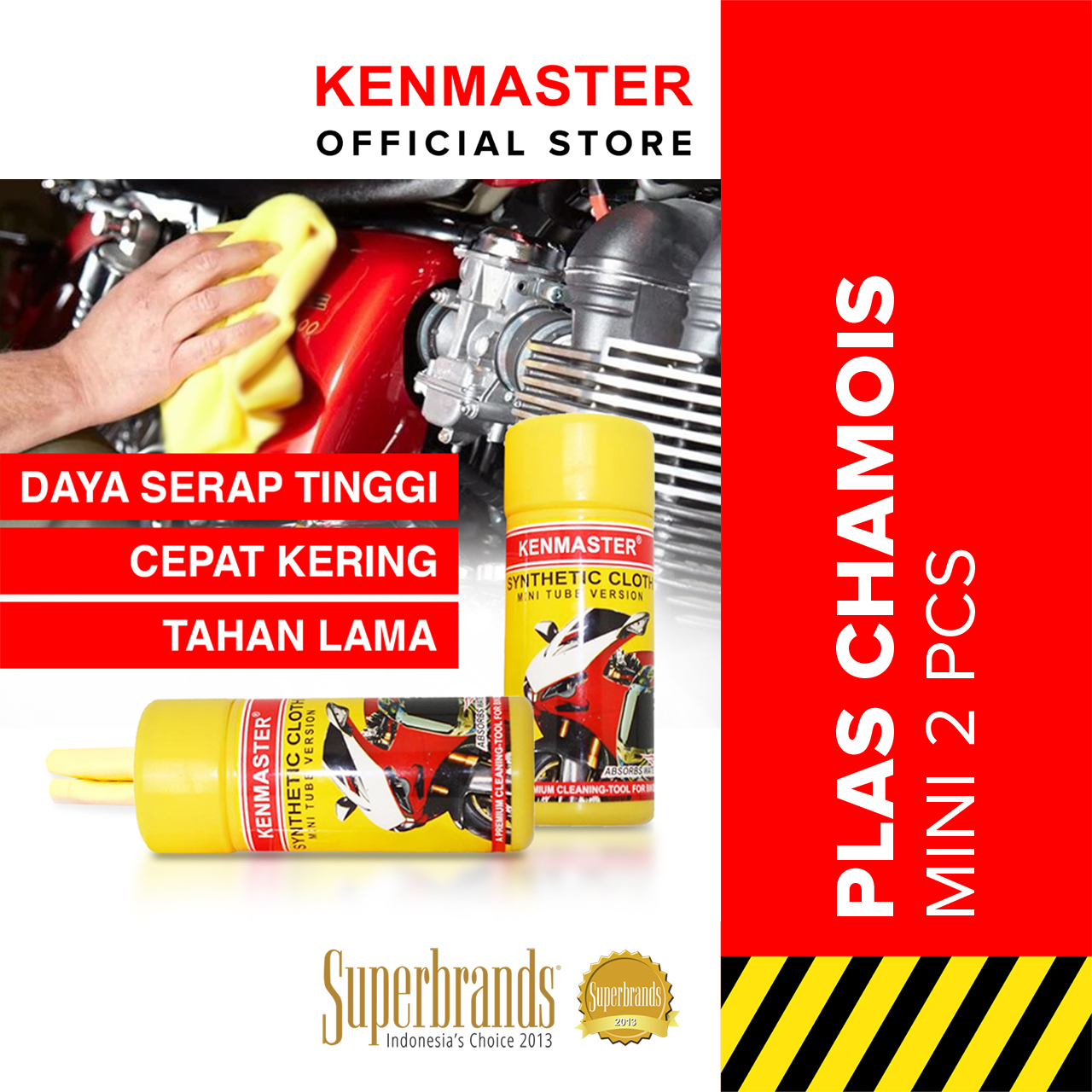 Kenmaster Plas Chamois Motor Mini 2 Pcs - BUND-0059 Harga 22,400 rupiah*Gratis Ongkir