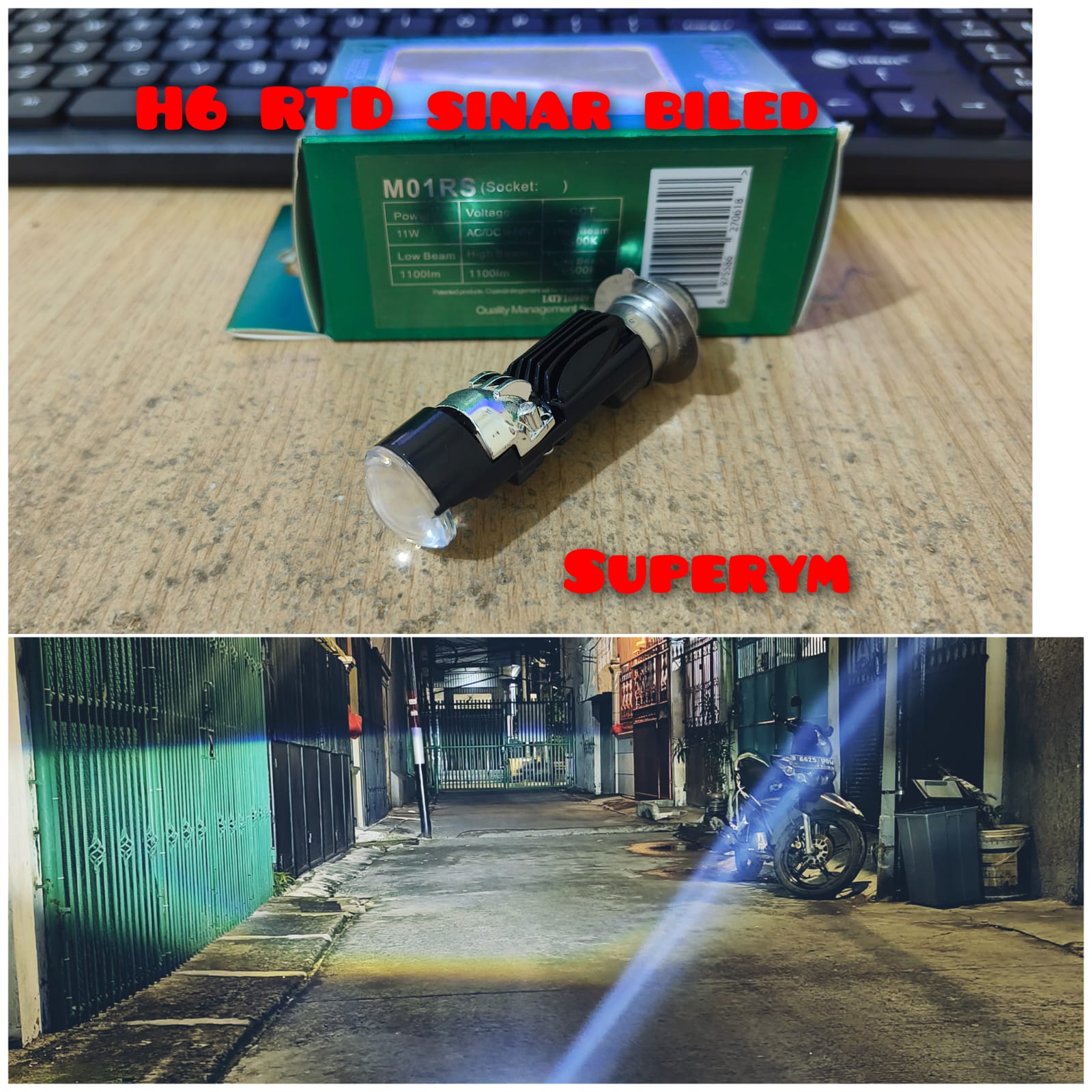 Rayton Rtd H6 M01R Projie Mini Premium Led Headlight Sinar Biled Cut Off White Harga 88,380 rupiah*Gratis Ongkir