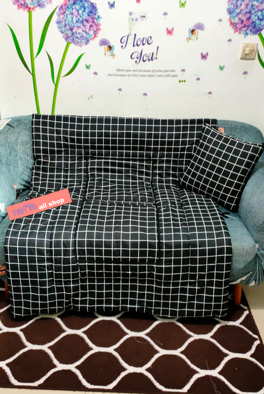 Balmut / bantal selimut mini 2 in 1 bisa selimut bisa jadi selimut di lipat jadi bantal ukuran 100x150