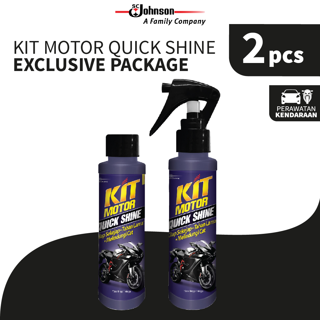 KIT Motor Quick Shine Pump 100mL + Refill 100mL Harga 28,574 Ringgit*Penghantaran Percuma