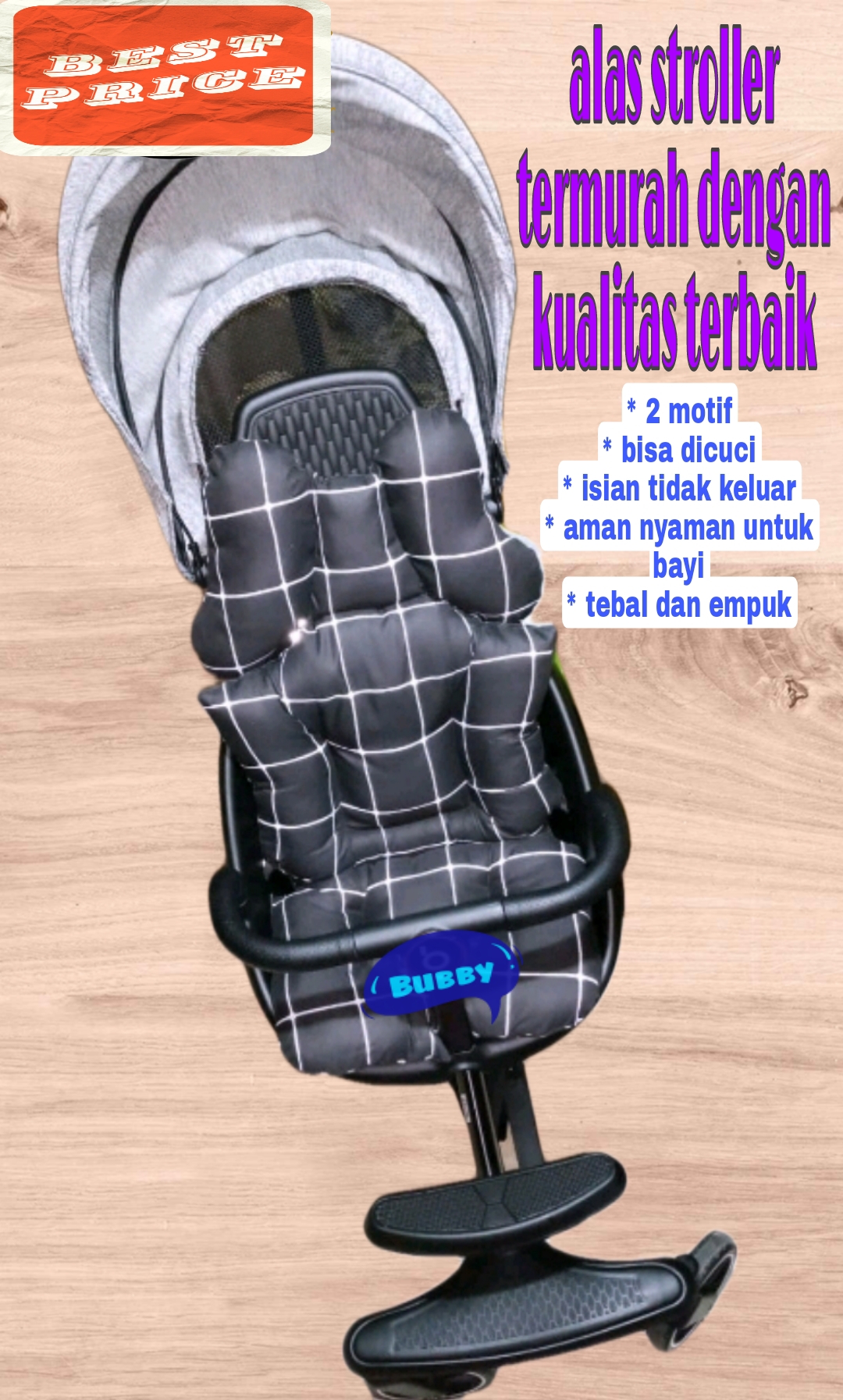 Ganti kain stroller clearance pliko