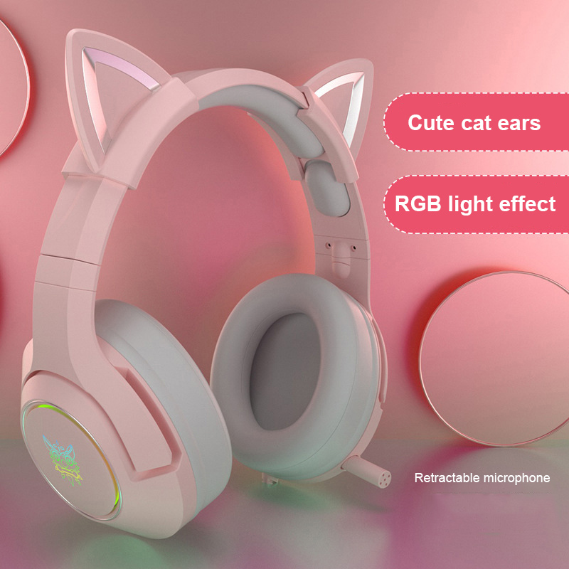 pink headset with cat ears scandal