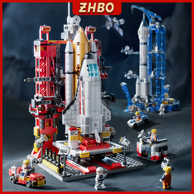 ZHBO Mainan Blok Pesawat Ulang-alik Lego Rocket Tech Mainan Bricks Hadiah Ulang Tahun Anak-Anak Mainan…