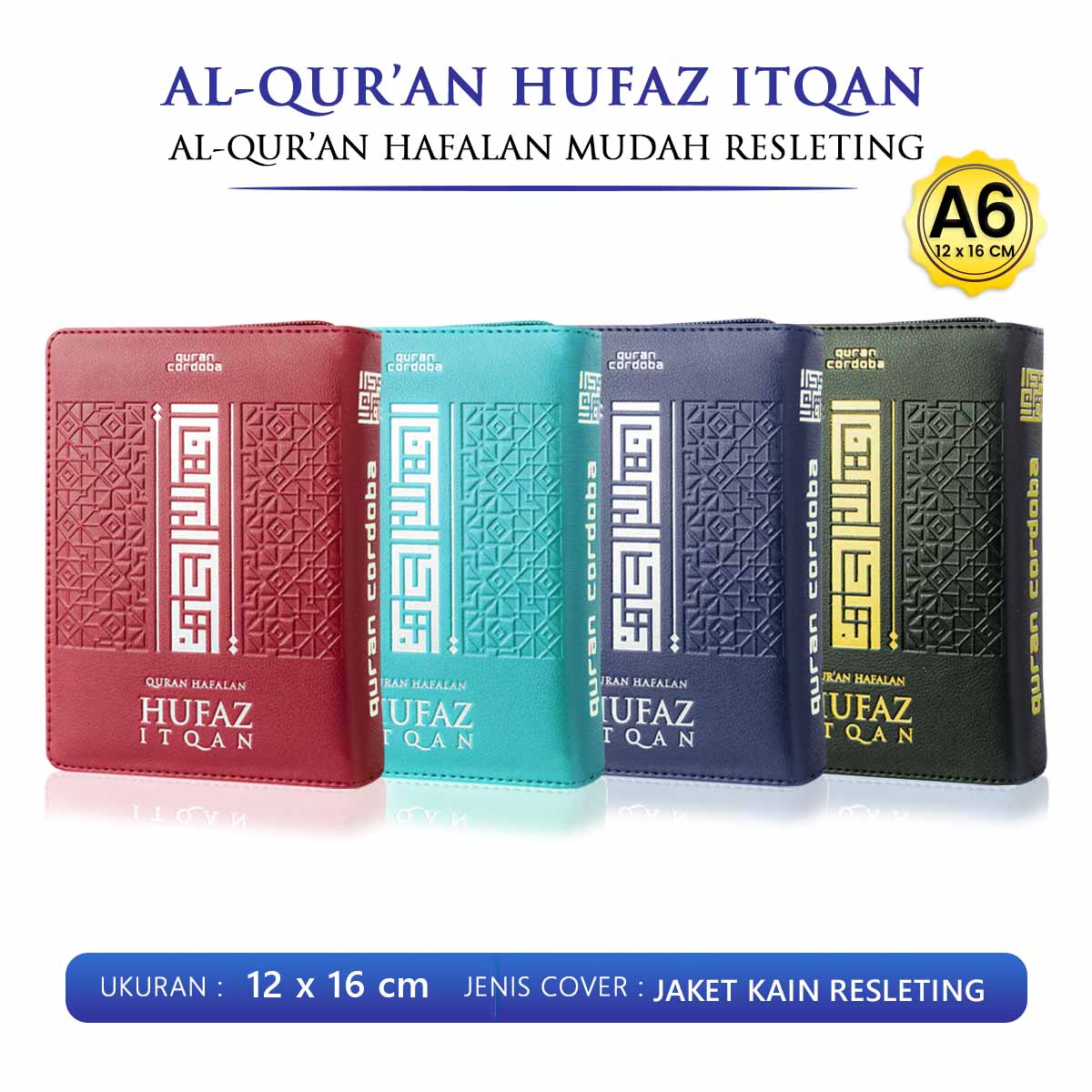 Alquran Kecil Al Quran Hafalan Hufaz Itqan Cover Resleting Ukuran Kecil A6