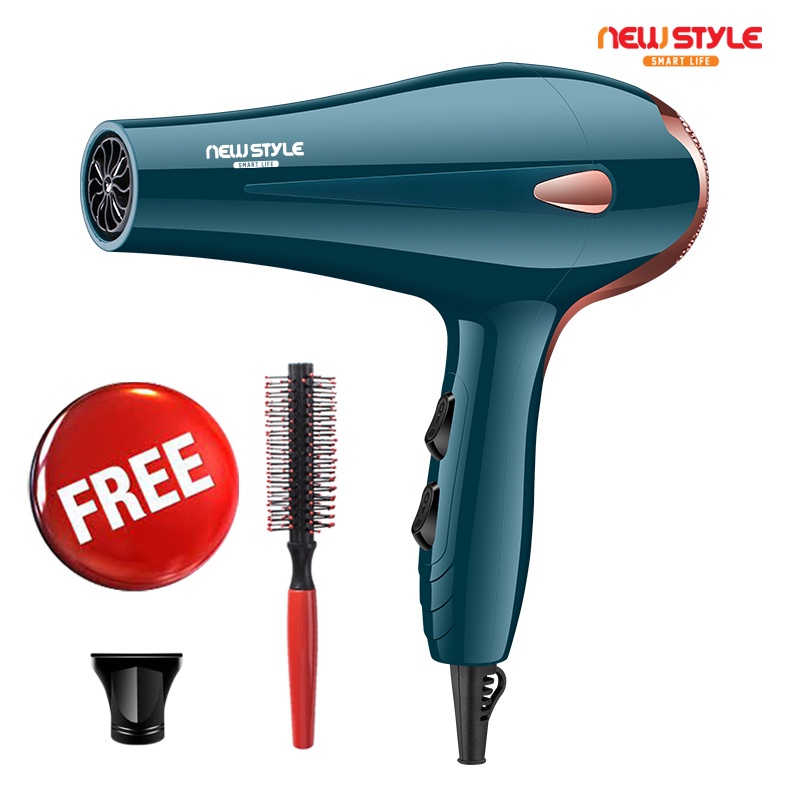 Newstyle Hair Dryer A15 Pengering Rambut Ion Negative Haircare Salon Hair Dry Quick 800W