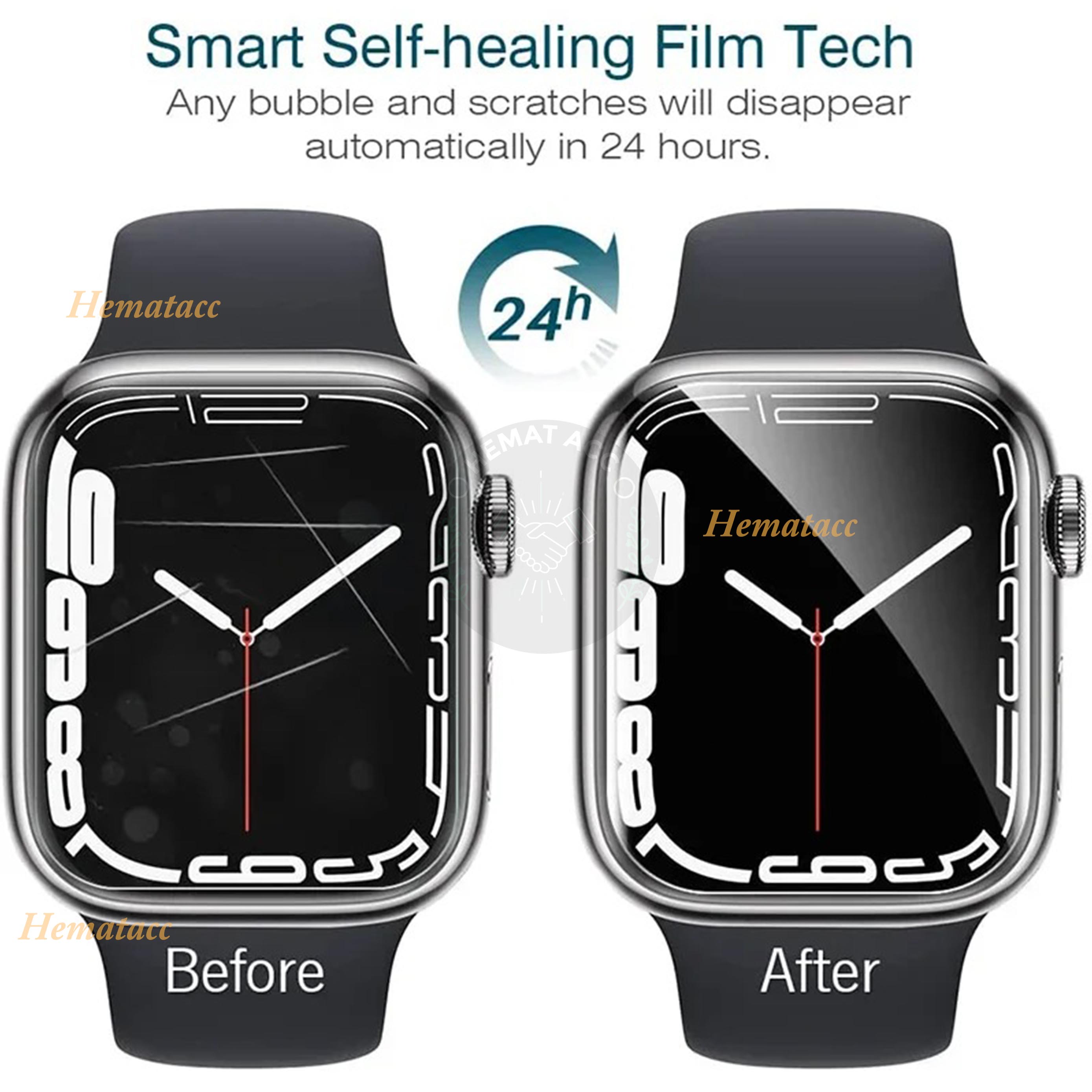 bergaransi smartwatch iwo hw12 smartwatch Hydrogel Anti Gores iWatch 49 45 44 42 41 40 38 mm Screen