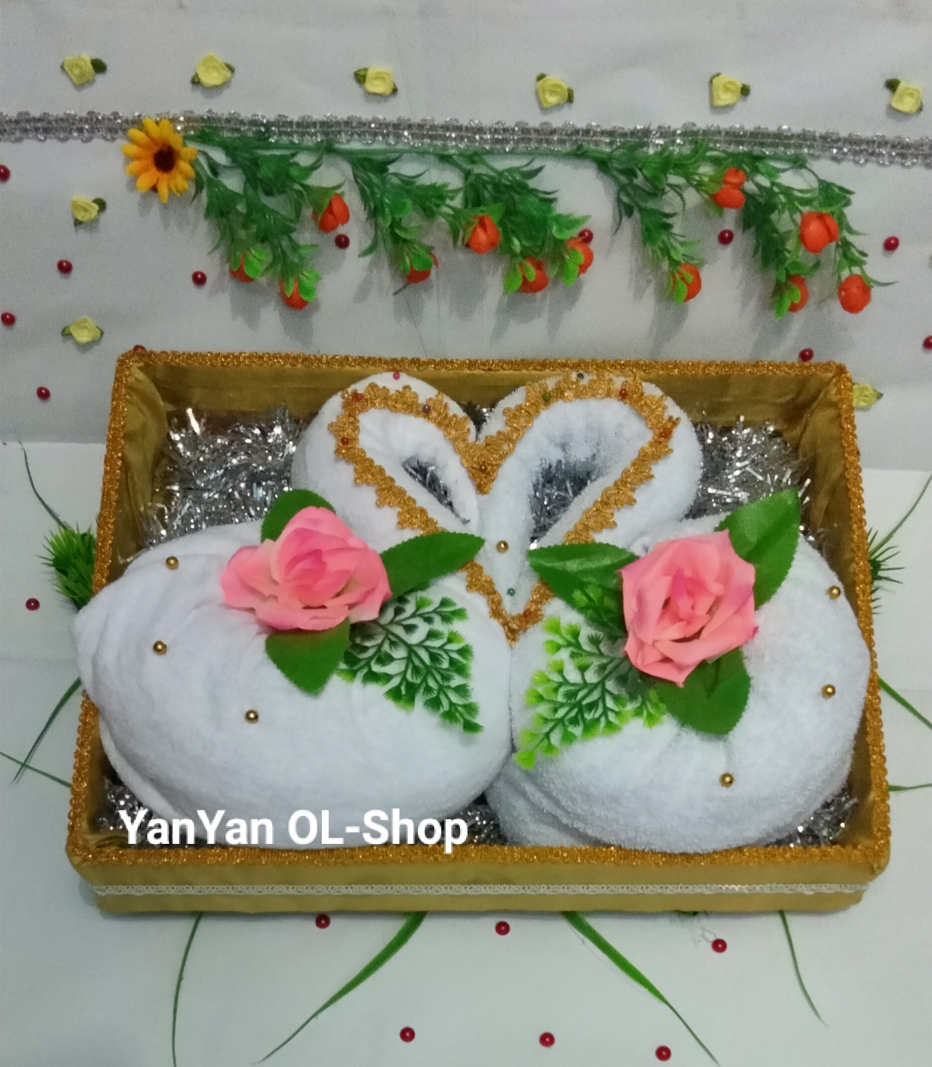 HANTARAN HANDUK DAN KIMONO ANGSA COUPLE