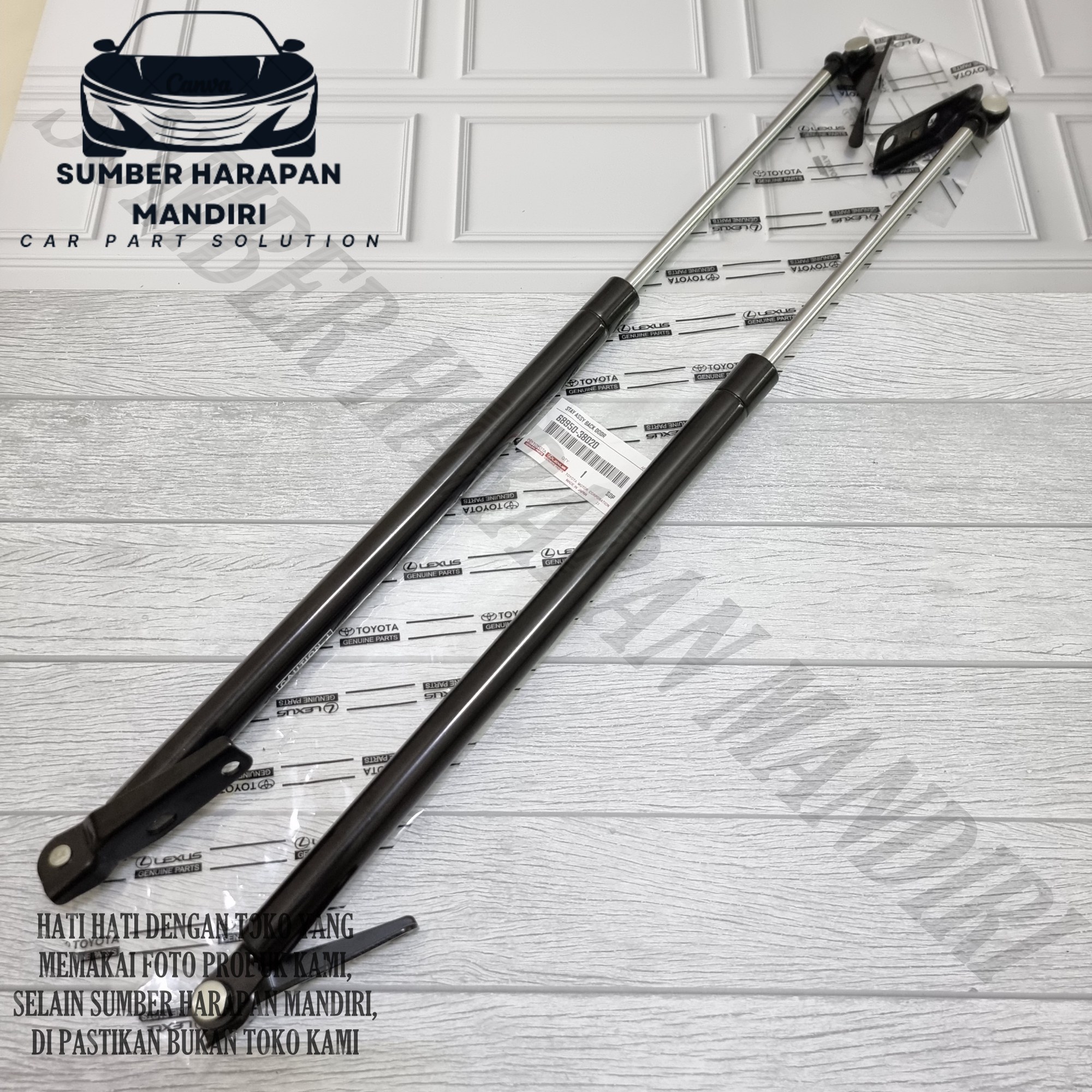 Shock Bagasi Sok Pintu Belakang Kijang 7K Kijang Kapsul Krista LGX SGX Efi P/N 68950-38020 Harga  150,000 Ringgit*Penghantaran Percuma
