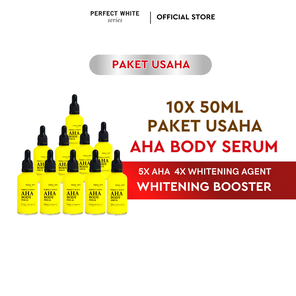 Perfect White Business/Reseller Package 10Pcs [Perfect White 50ml Individual Product] Harga 258,000 rupiah*Gratis Ongkir