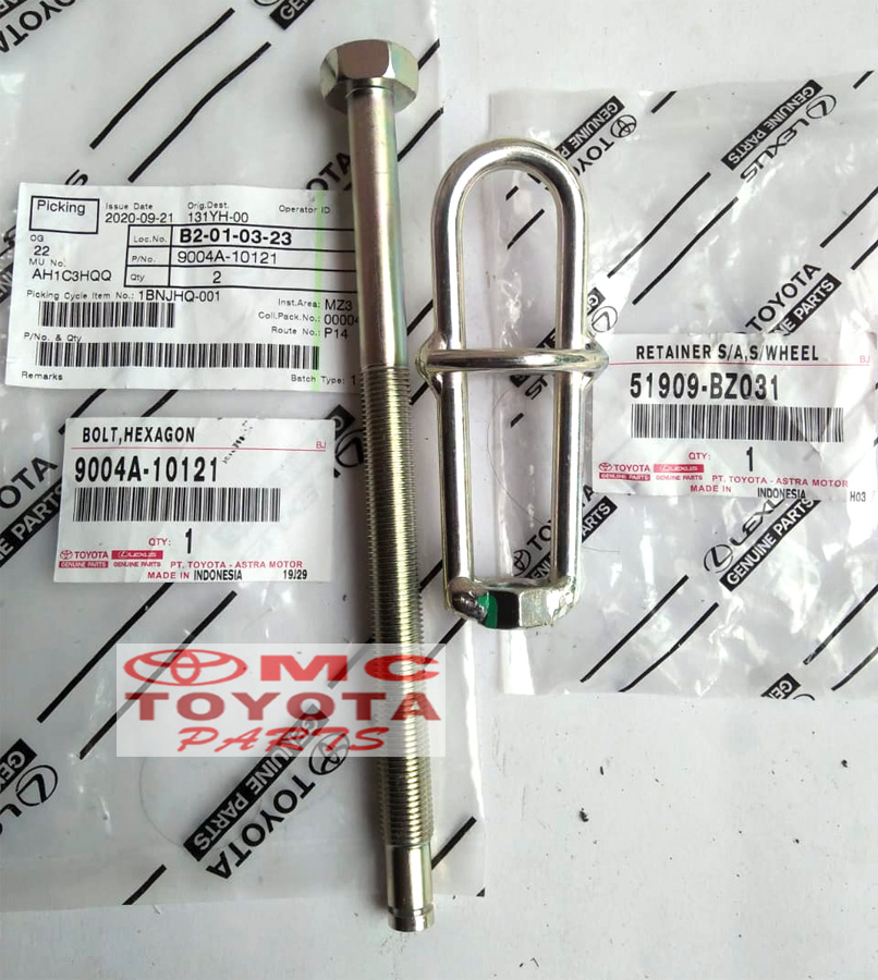 Baut Gantungan Ban Serep Orisinil Toyota Avanza Xenia Calya Sigra Harga 75,000 rupiah*Gratis Ongkir