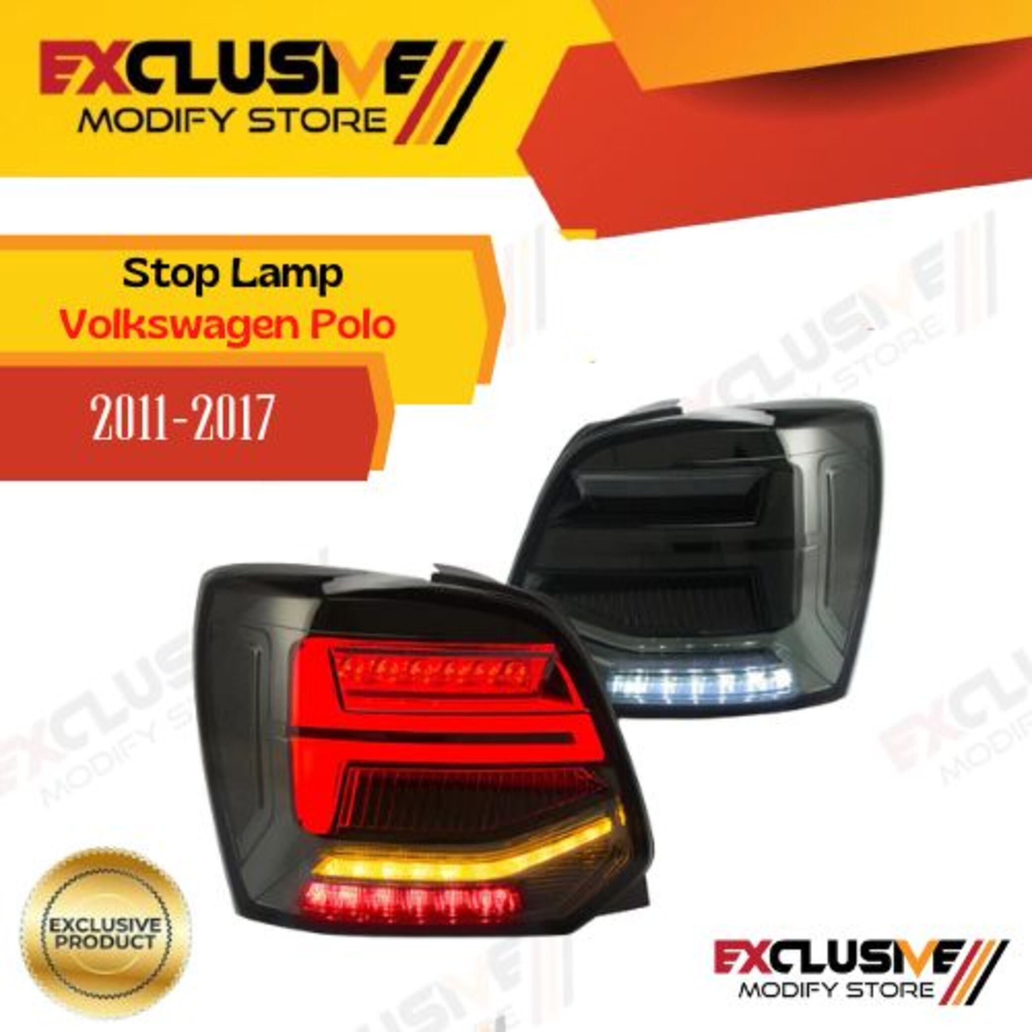 Stop Lamp/rear lamp Volkswagen Polo aftermarket 2011 - 2017 Harga  4,000,000 Ringgit*Penghantaran Percuma