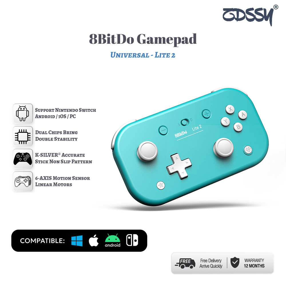ZDSSY 8BitDo Lite 2 Bluetooth Gamepad Wireless Game Controller with Joystick for Nintendo Switch, Lite, OLED, Android and Raspberry Pi ราคา 769 บาท*ส่งฟรี
