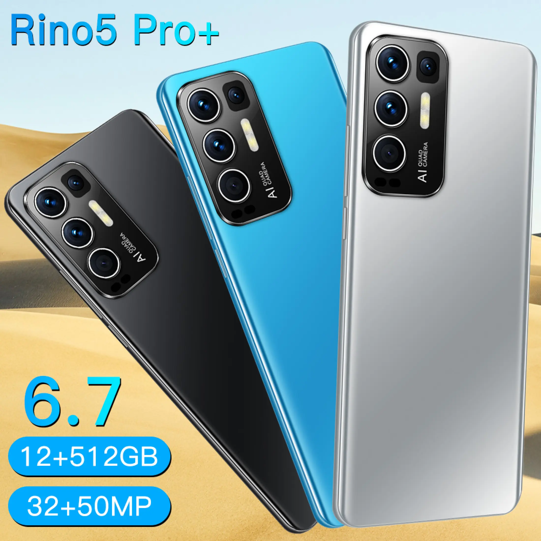 Smartphone 5g Murah Rino5 Pro Ponsel 6 7 Inci Ram 12gb Rom 512gb Ponsel Cerdas Android 10 0 6800mah Layar 5g Dengan Kamera 32mp 50mp Telepon Selular Lazada Indonesia