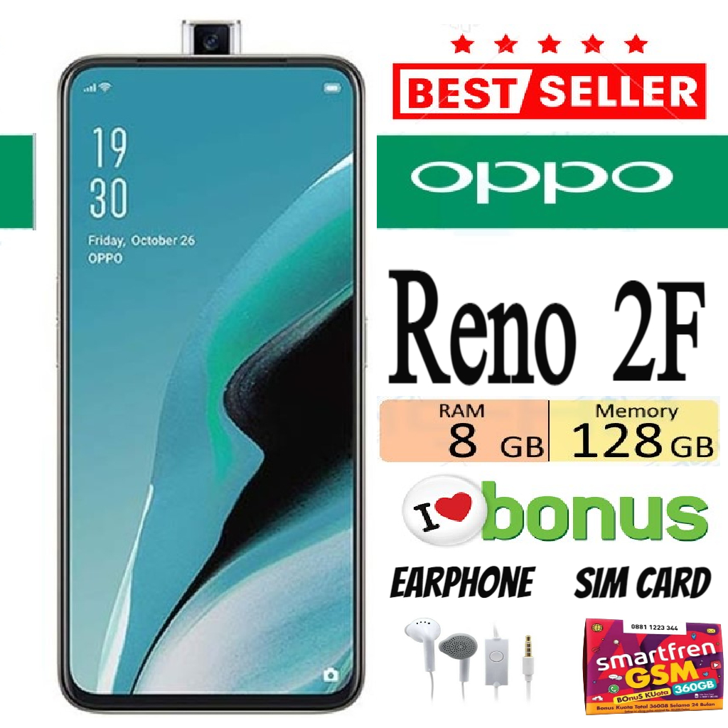 PROMO !!! Oppo Reno 2F RAM 8/128 GB SEIN - LIKE NEW Giá 2,380,000 Đồng*Miễn phí vận chuyển