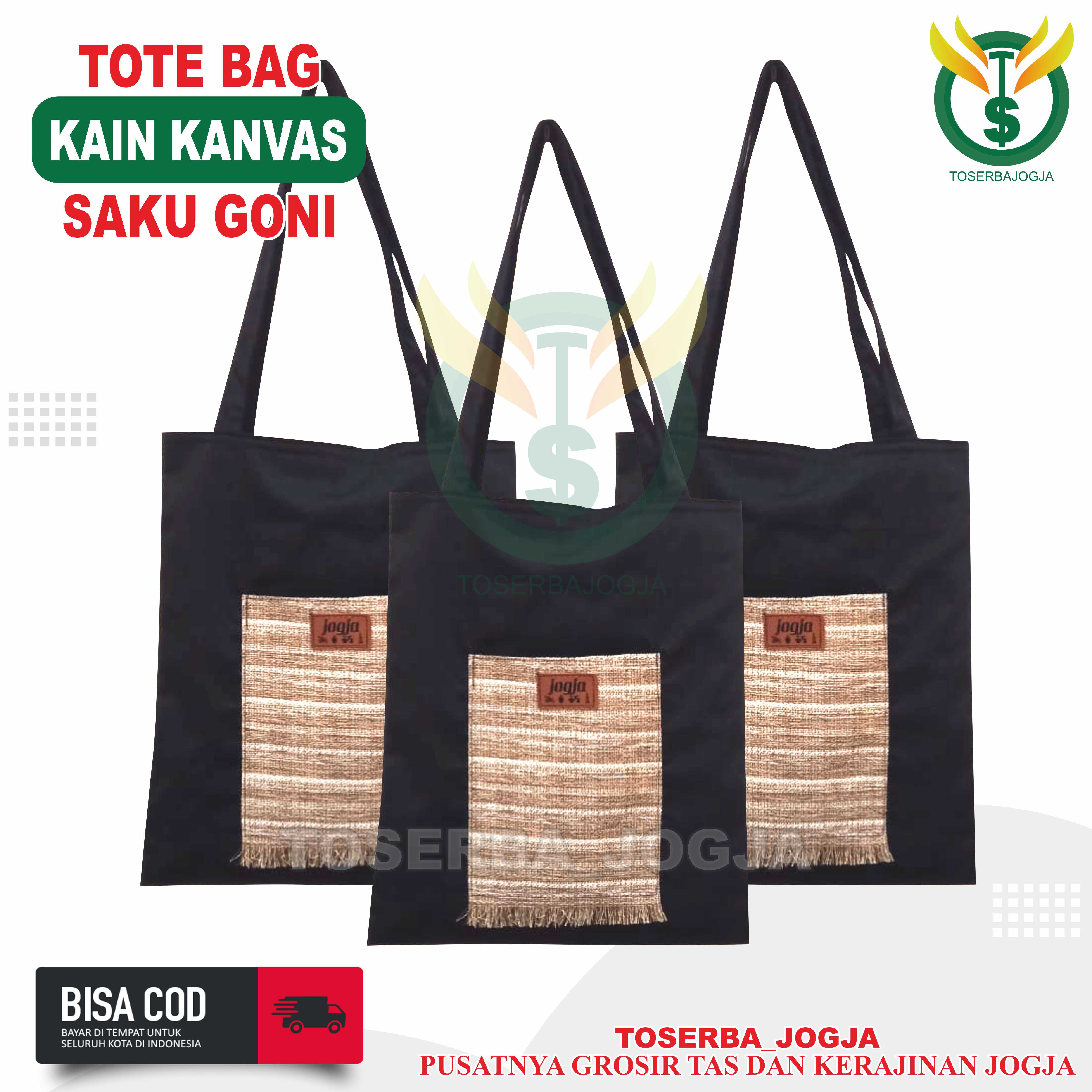 Kain kanvas tote discount bag