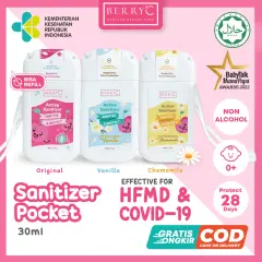 BerryC Active Sanitizer Spray 30ml Food Grade Hand Sanitizer Kecil Gantungan Non Alkohol Aman Anak