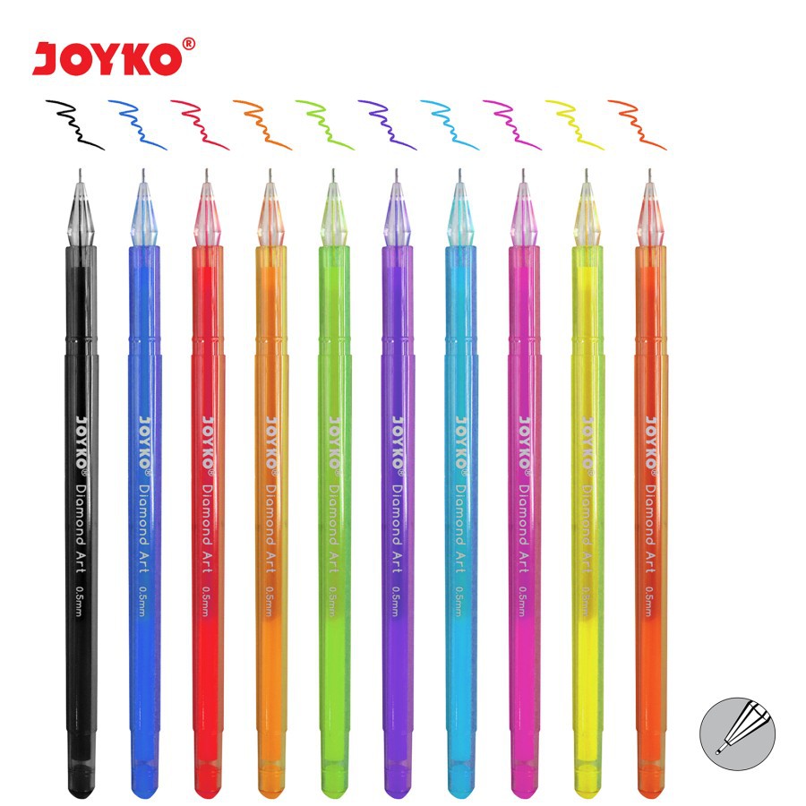 Jual Nokida Diamond Art Color Gel Pen Joyko GPC-310S [1 Set/10 Pcs ...