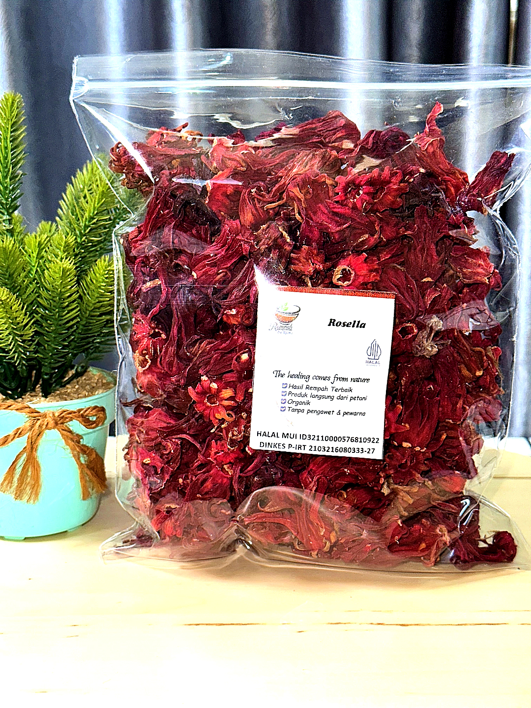500 Gram Premium Dried Red Rosella Flowers