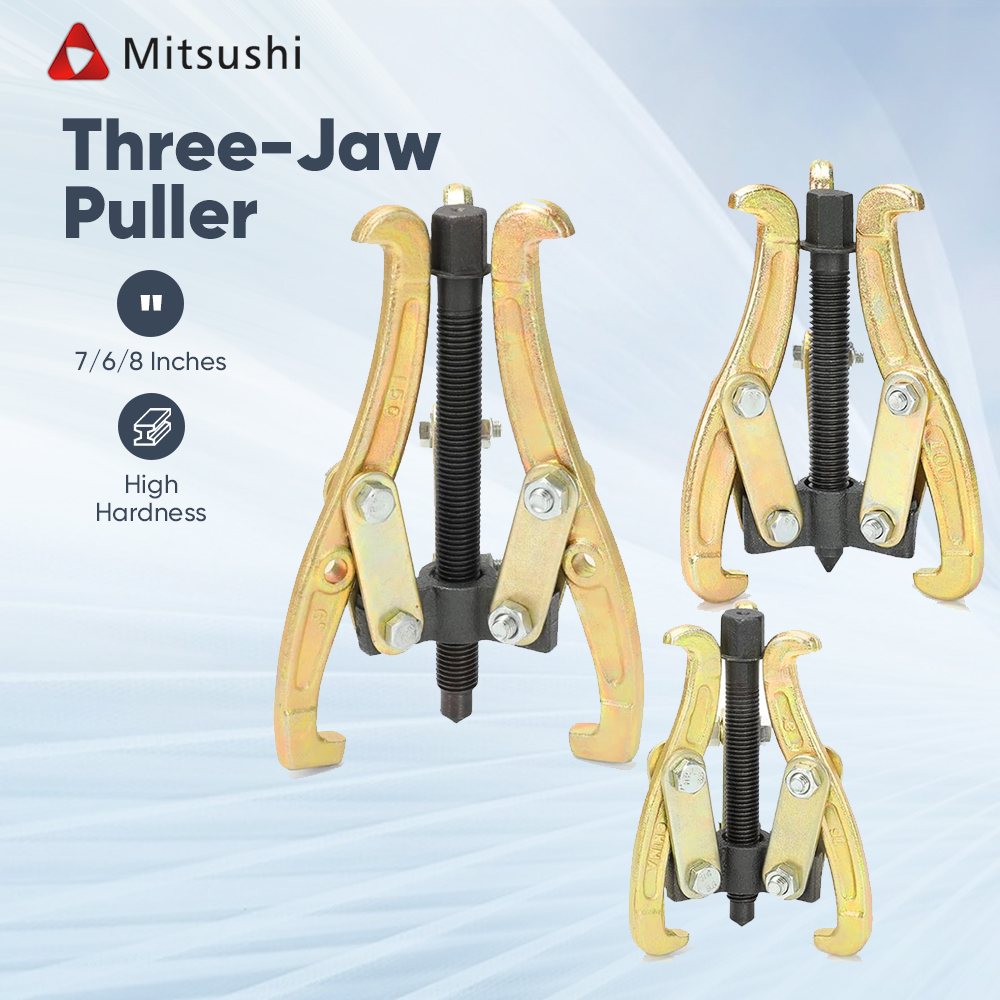 Mitsushi Treker 3 Kaki 4/6/8 Inch Gear Puller 3 Jaw Tracker Alat Melepas Bearing Gear Dapat Diganti Dengan Dua Cakar/Tiga Cakar Harga 99,000 rupiah*Gratis Ongkir