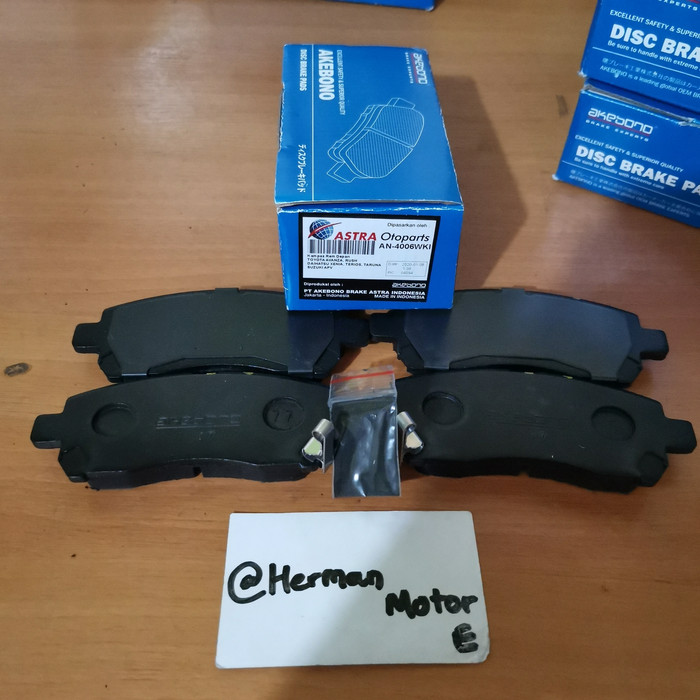 Original Akebono Brake Pad An-4006Wki Toyota Avanza Xenia 2004-2021 - Rush Terios Konde 2008-2016 - Tarunan - Suzuki Apv Harga 194,000 rupiah*Gratis Ongkir