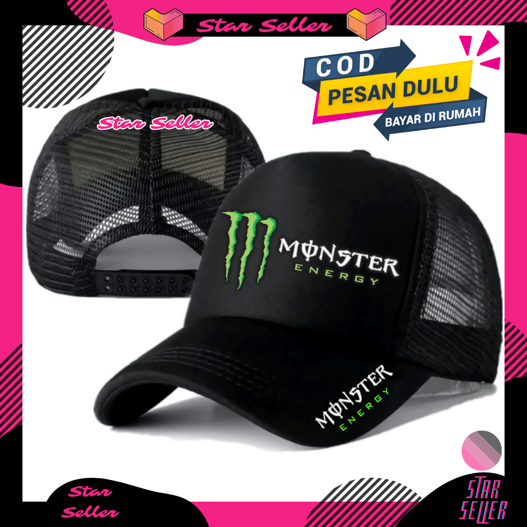 Stars Seller Topi Trucker MONSTER ENERGY Topi Distro MONSTER