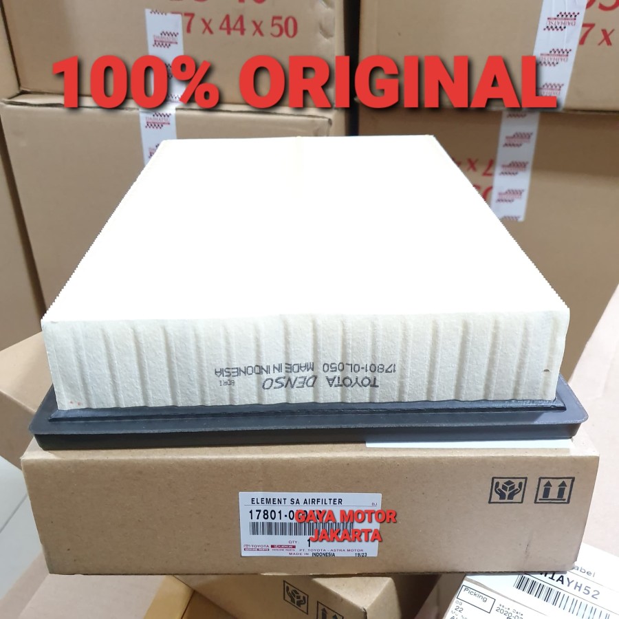 Filter Udara Toyota Grand New Innova Thn 2016-up 17801-0L050 Asli Harga 417,500 rupiah*Gratis Ongkir
