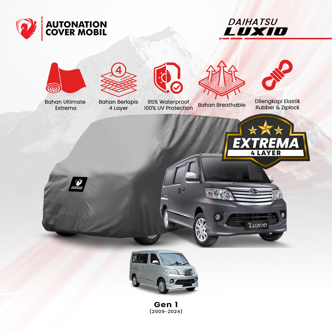 Autonation Garage - Cover Mobil Daihatsu Luxio Extrema 4 Layer Harga 1,170,500 rupiah*Gratis Ongkir