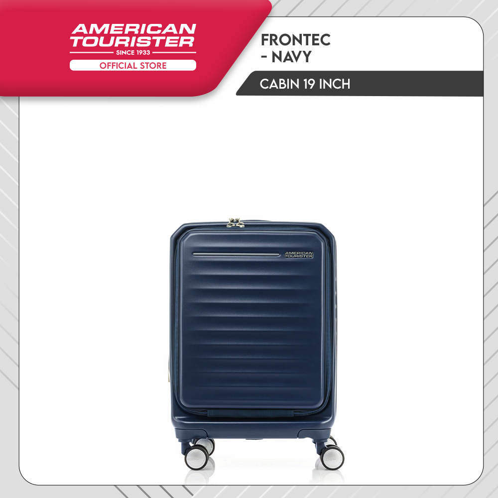 Lazada Indonesia - American Tourister Koper Hardcase Frontec Cabin 19 Inch AM – Navy