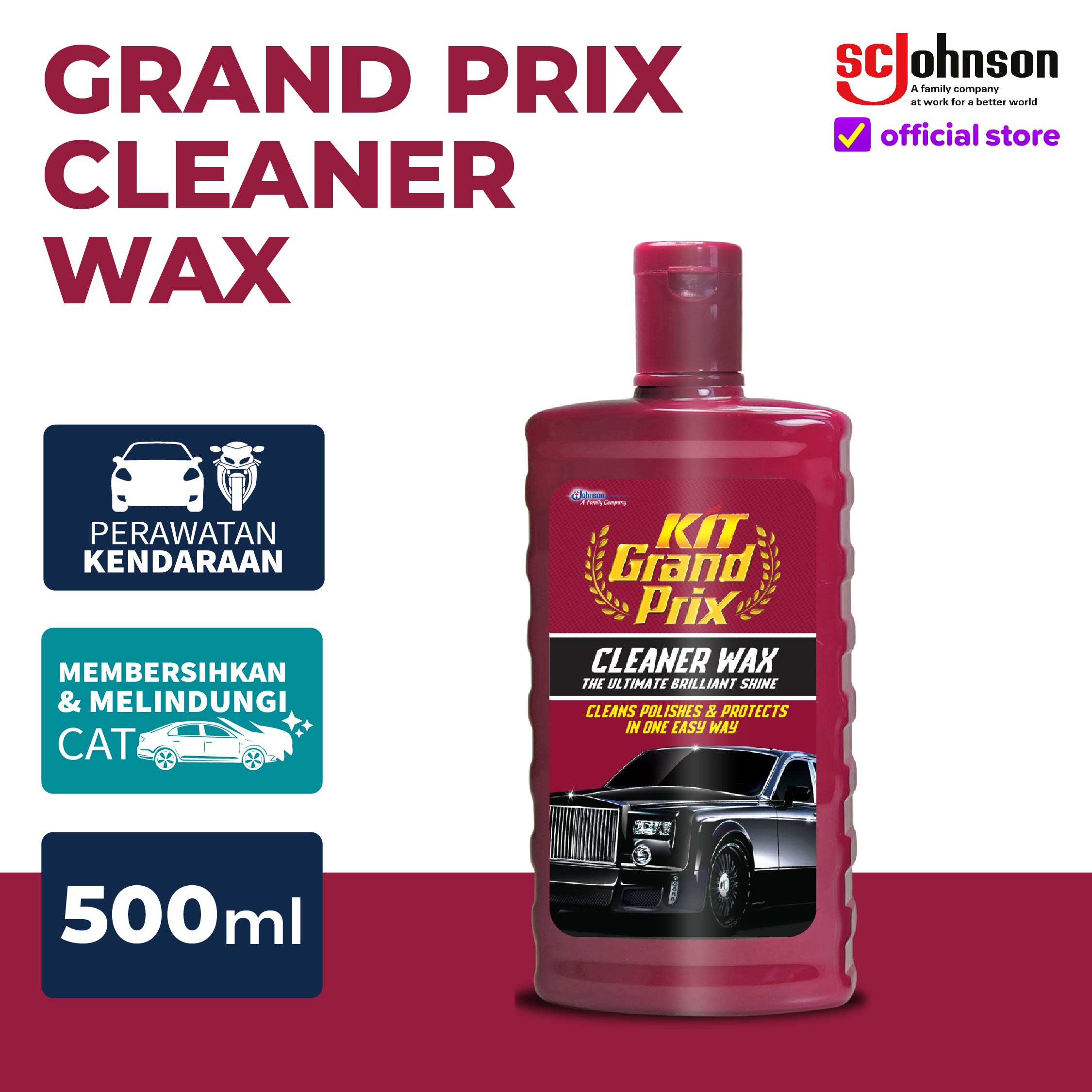 KIT Grand Prix Cleaner Wax 500 mL Harga 56,799 Ringgit*Penghantaran Percuma