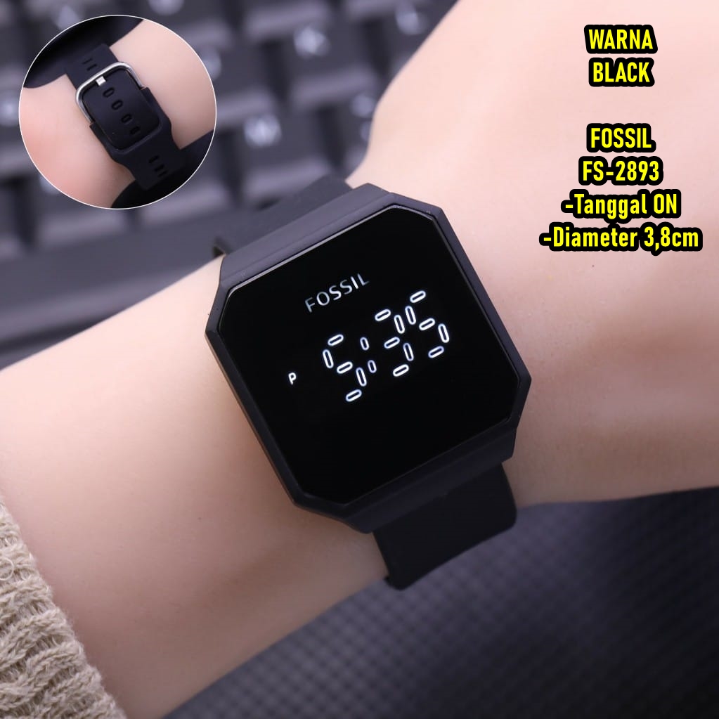 BISA COD,,JAM FOSSIL RUBBER F2893 SUPER 