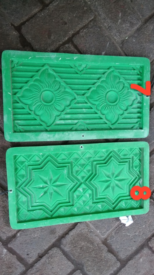 Cetakan Batu Alam minimalis fiberglass Ukuran 20X40