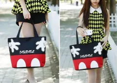 Tas Tote Bag Motif Karakter Fashion Korea ToteBag Wanita Tenteng IMPORT