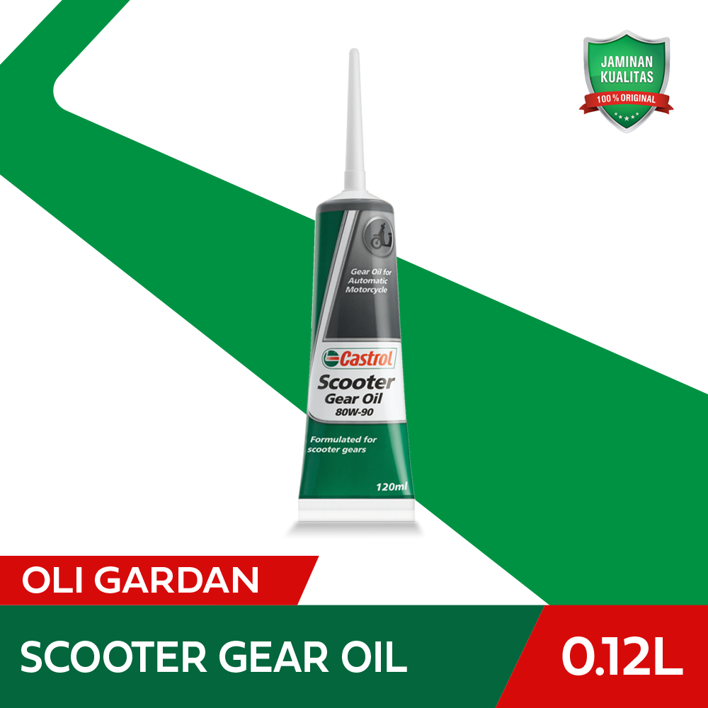 Castrol Scooter Gear Oil Motorcycle Transmission Oil (0.12L) Harga 24,000 rupiah*Gratis Ongkir