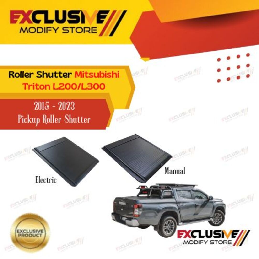 Roller shutter Mitsubishi Triton L200/L300 (!5-23) electric/manual Giá 10,250,000 Đồng*Miễn phí vận chuyển