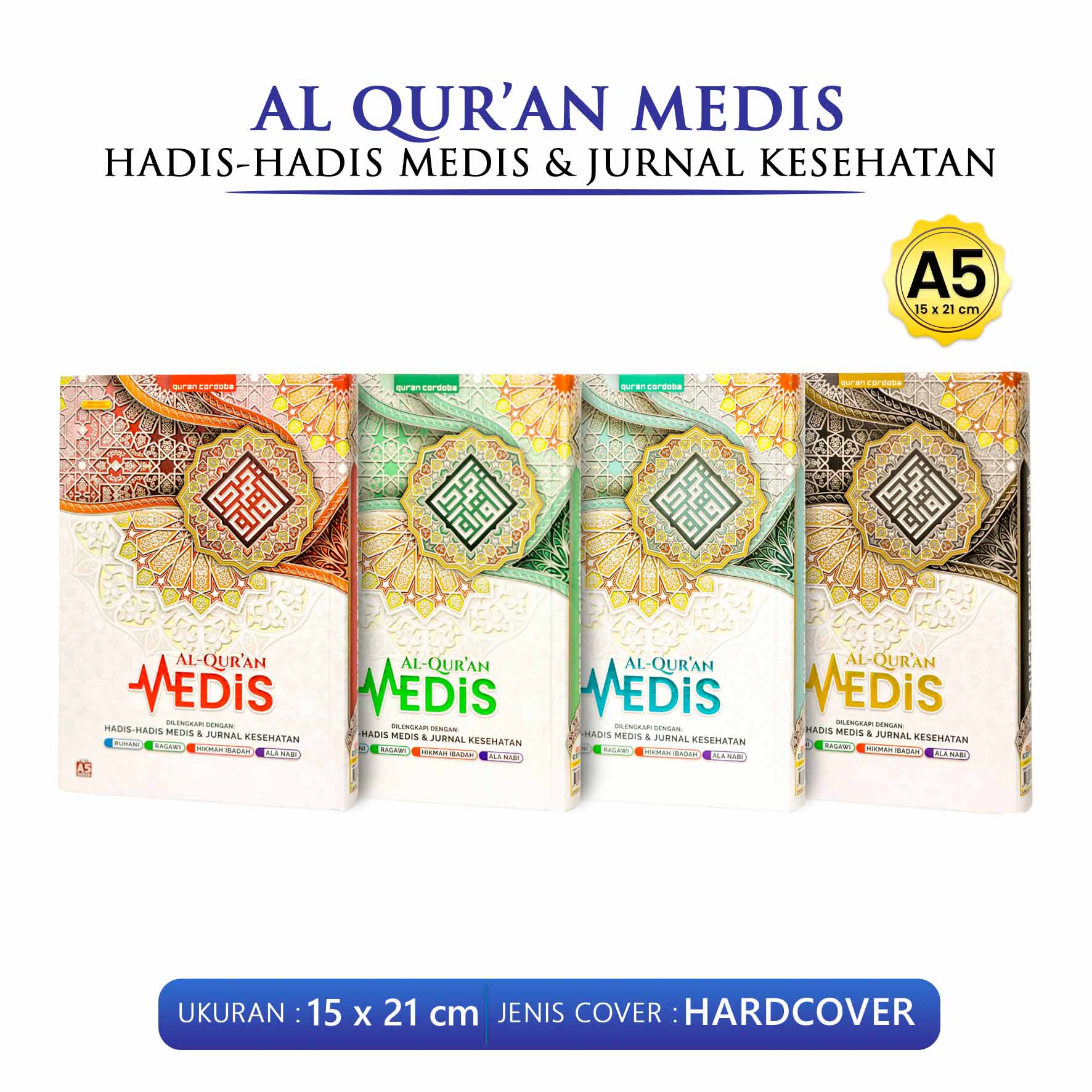 Small Al Quran Medical Translated Al Quran with Translation Per Verse Equipped with Hadiths - Medical…