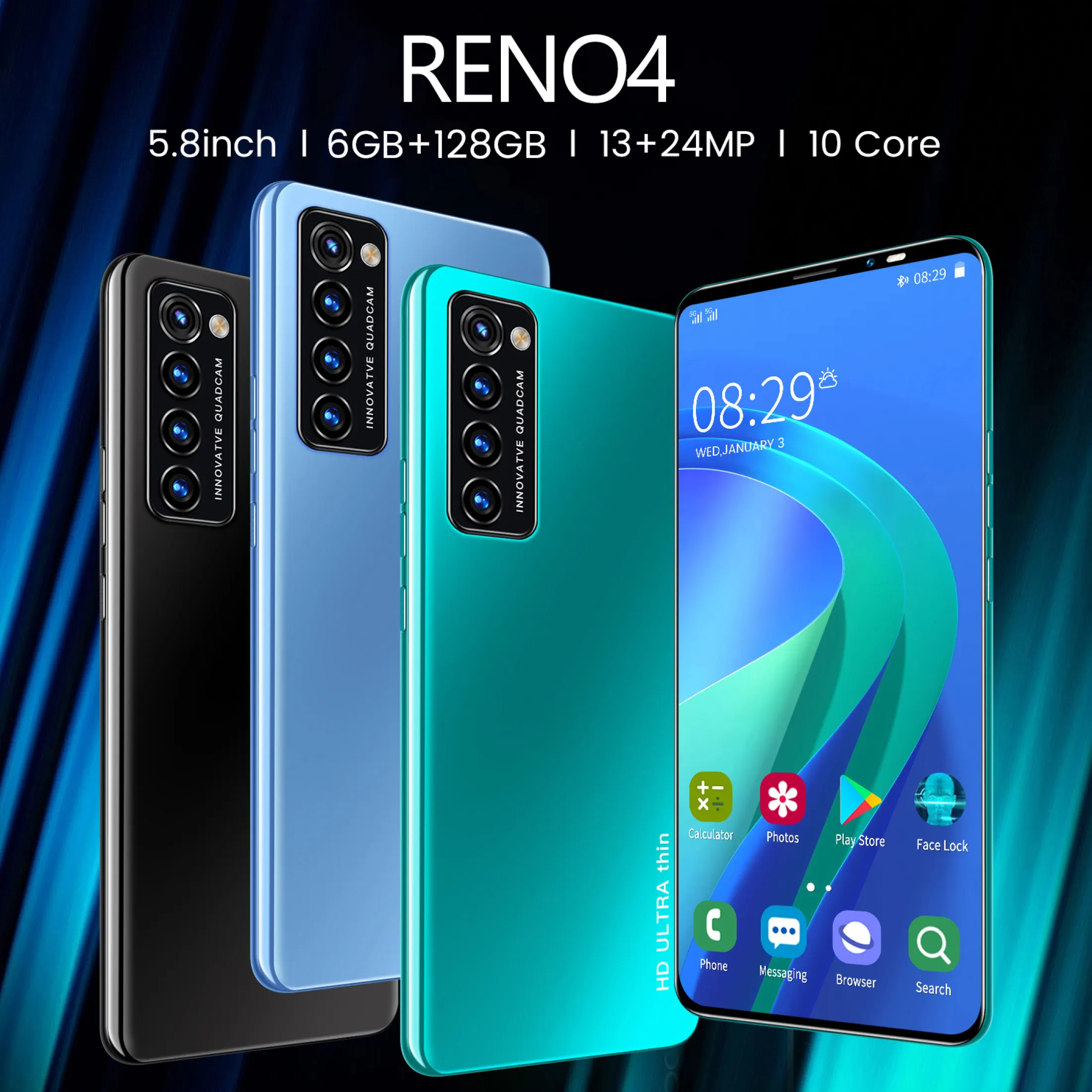 Peningkatan 2021 Reno4 Pro Merek Baru Ram 6g Rom 128g Handphone Murah Banget 4800mah 5 8inch Hp Sunfury Garansi Resmi Lazada Indonesia