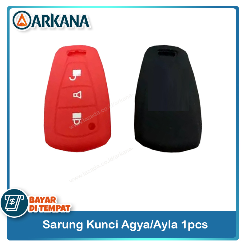 Arkana Silicon Kunci Toyota Agya Silikon Sarung Remote Mobil Kondom Kunci Agya Warna Random Harga 65,000 rupiah*Gratis Ongkir