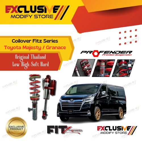 Coilover lunch series Toyota Majesty/granace Profender original Thailand Low High soft hard adjustable Harga  31,700,000 Ringgit*Penghantaran Percuma