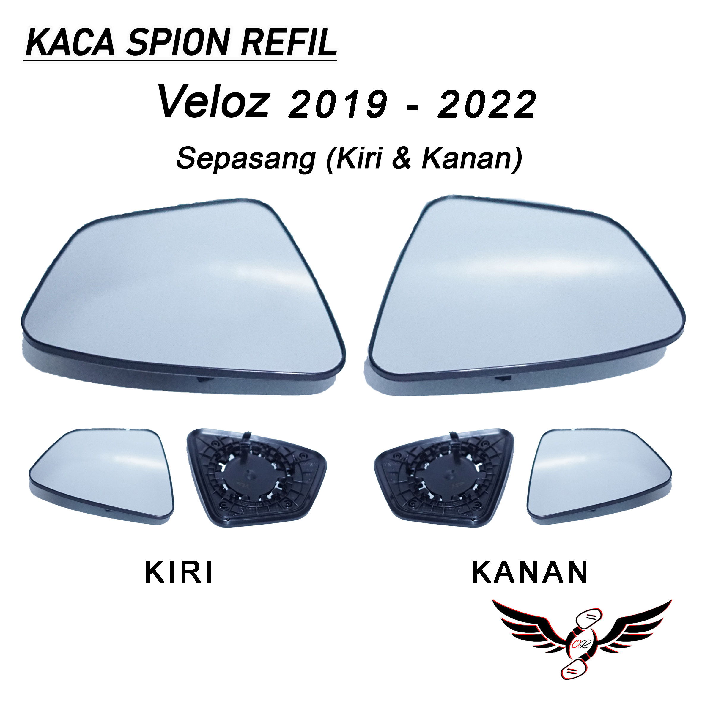Kaca Spion Mobil Toyota Veloz 2019-2023 (Sepasang) Harga 53,250 rupiah*Gratis Ongkir
