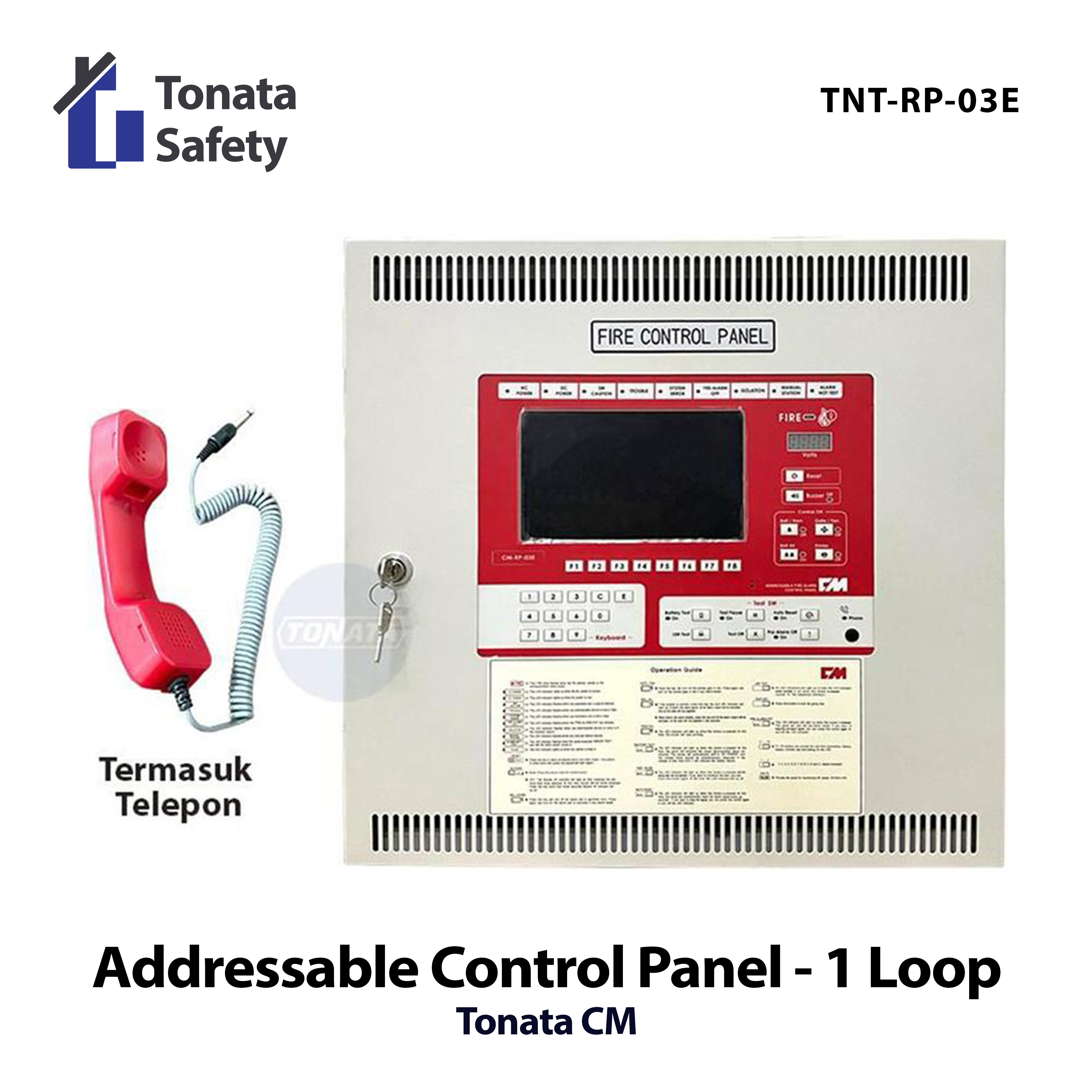 Fire Alarm Control Panel Full Addressable Tonata CM / MCFA Harga 40,000,000 rupiah*Gratis Ongkir