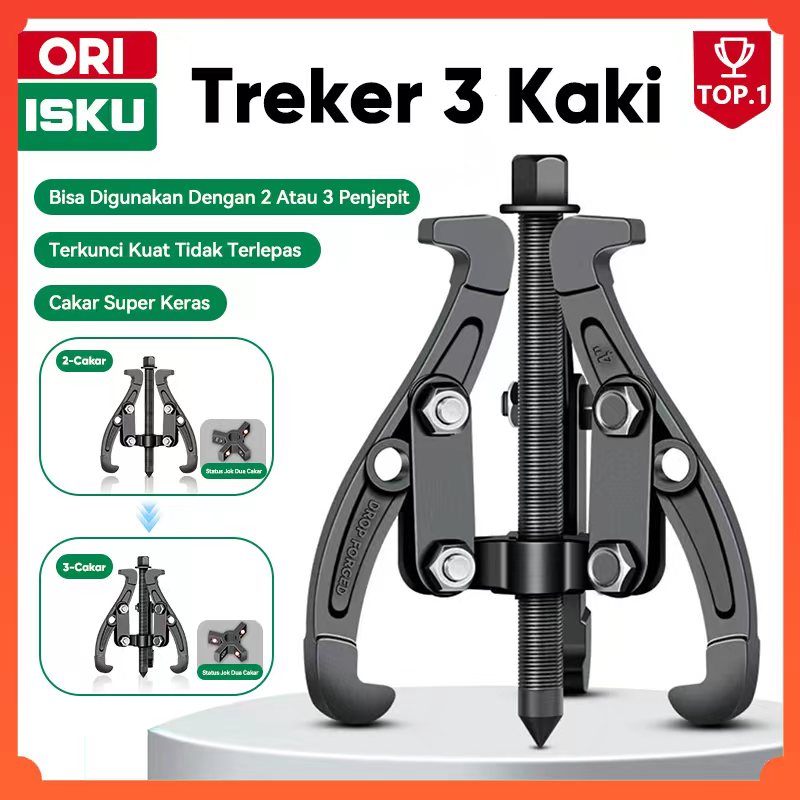 Isku triker 3 feet 3 "4" inch gear puller 3 jaw tracker, bearing bearing removal tool bearing removal tool-bearing removal tool Harga 95,000 rupiah*Gratis Ongkir