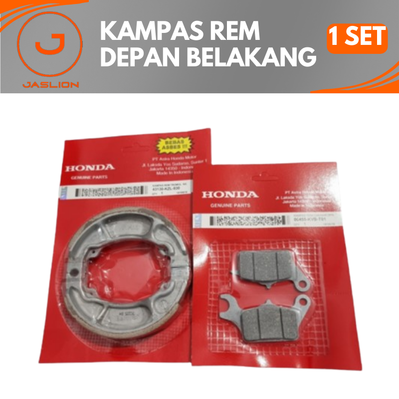Kampas Rem belakang + Dispad Cakram Beat Scoopy Spacy FI Esp Pop New/kampas rem honda beat Harga 77,700 rupiah*Gratis Ongkir