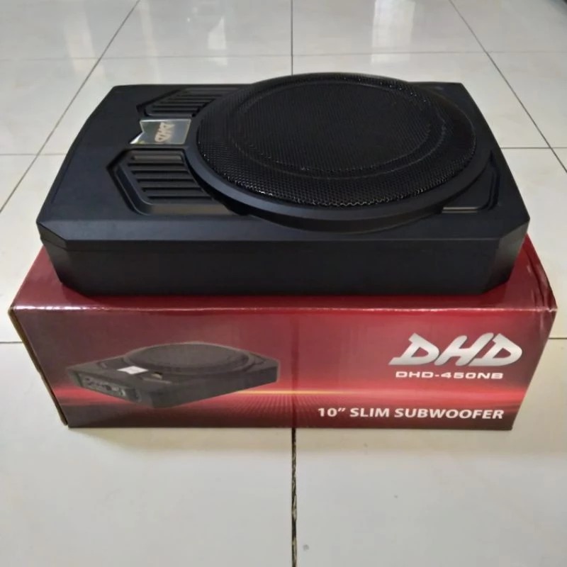 10 Inch Slim Active under Car Subwoofer Dhd-450Nb Harga 115,000 rupiah*Gratis Ongkir