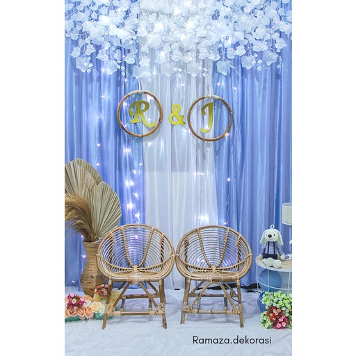 Dekorasi lamaran backdrop โ nikah