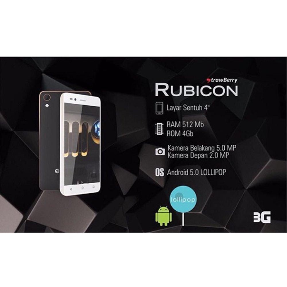 Strawberry RUBICON / ANDROID - RAM 512MB/Internal 4GB - dual sim - Radio FM / Hp unik / hp murah / android murah Harga 600,000 rupiah*Gratis Ongkir