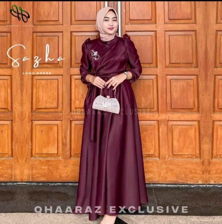 dress satin modern hijab